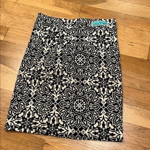 Little Me Black and White Patterned Skirt